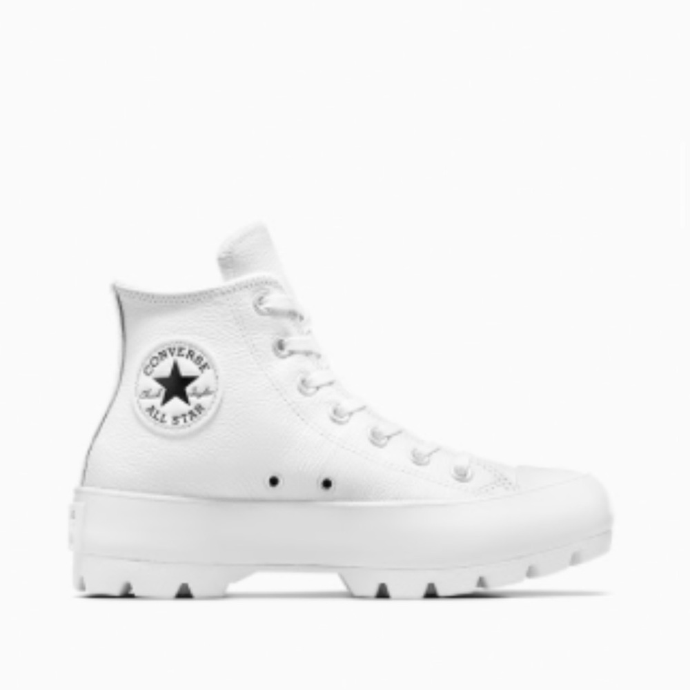 Converse White High-Top Sneakers - Women's Size 7.5
